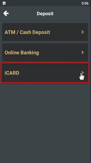 Introduction on iCARD Deposit Method