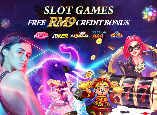 Slot Games FREE RM9 Credit Bonus